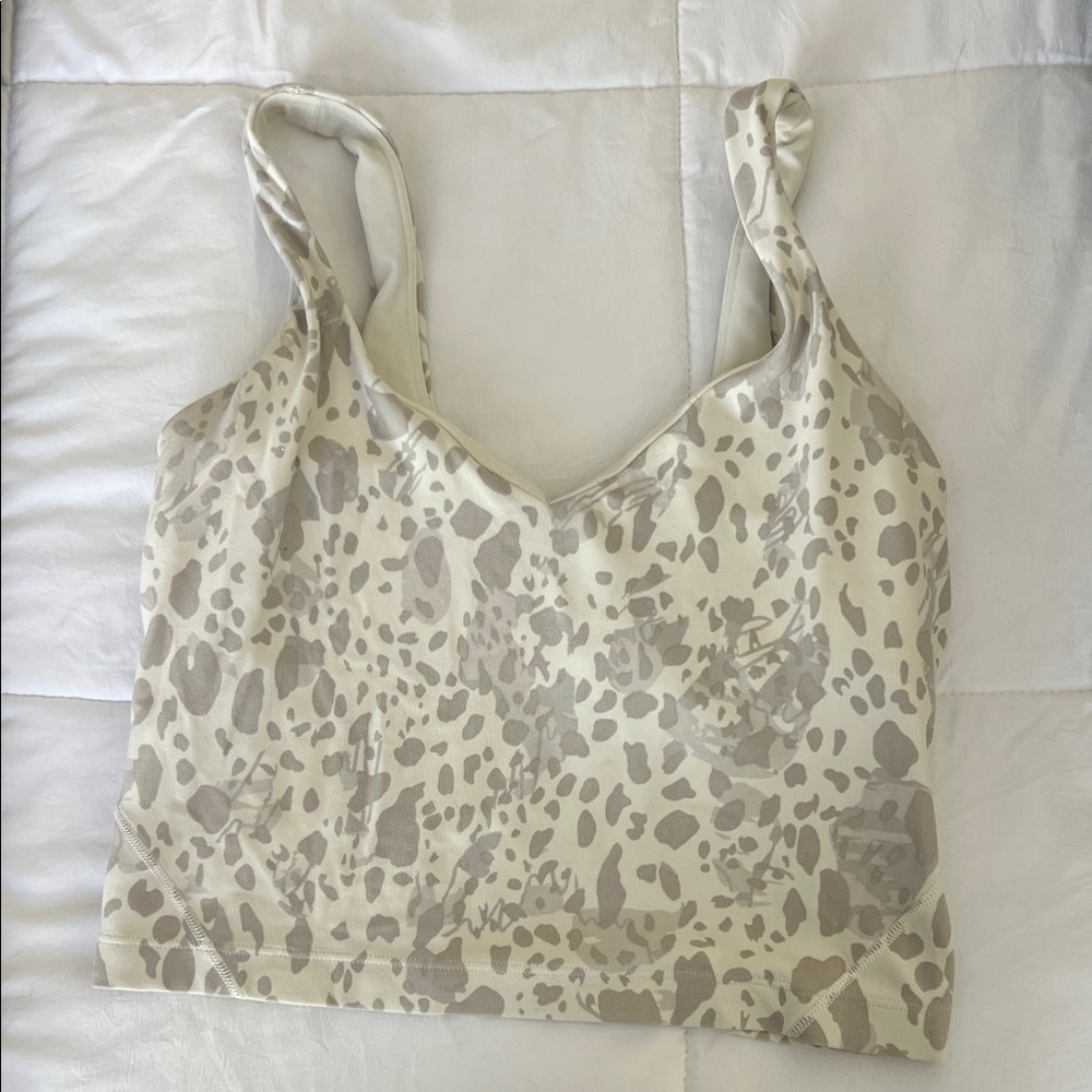 lululemon athletica Cream Leopard Camisole